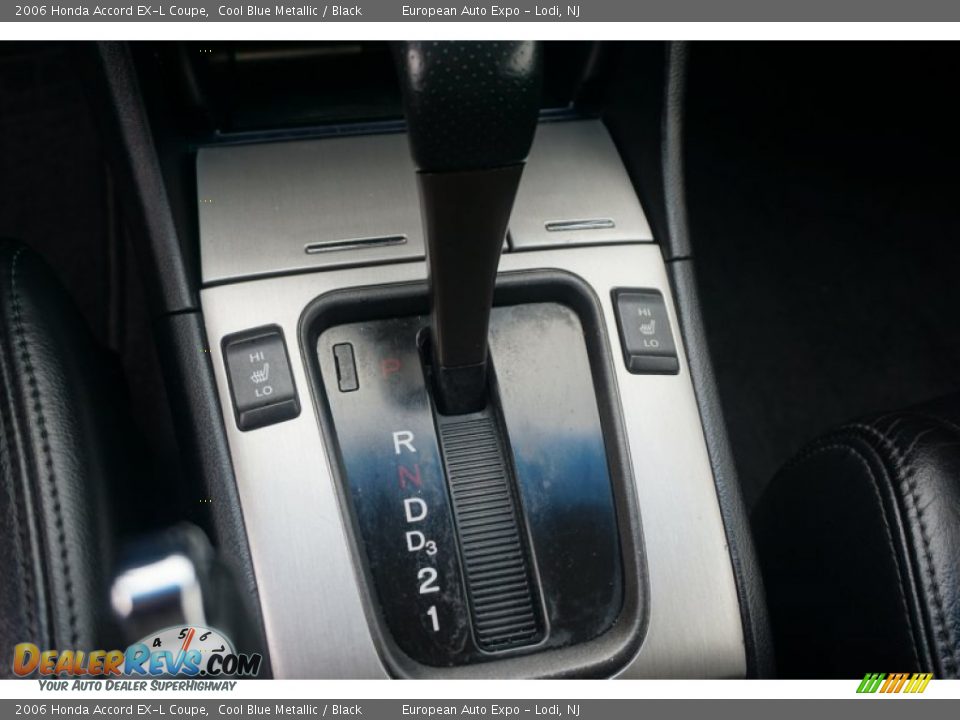 2006 Honda Accord EX-L Coupe Cool Blue Metallic / Black Photo #13