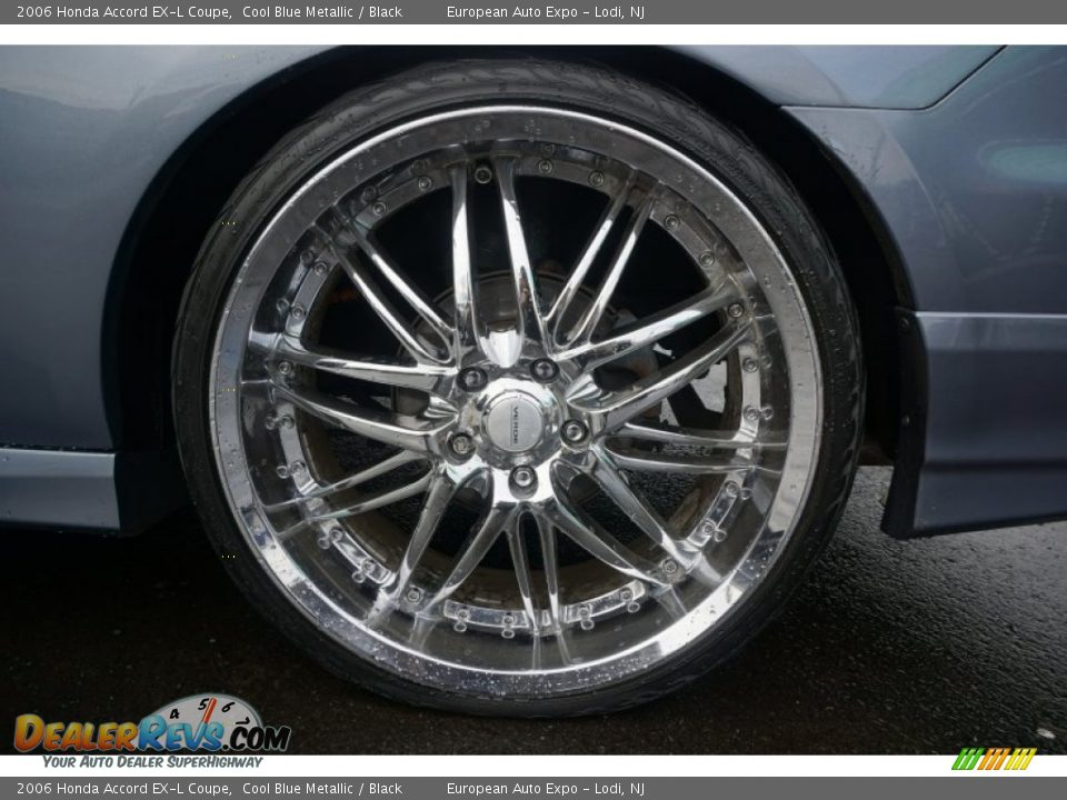 2006 Honda Accord EX-L Coupe Cool Blue Metallic / Black Photo #18