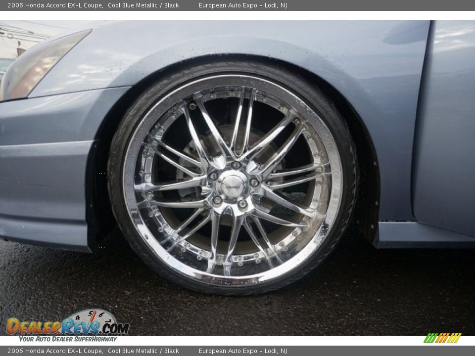 2006 Honda Accord EX-L Coupe Cool Blue Metallic / Black Photo #19