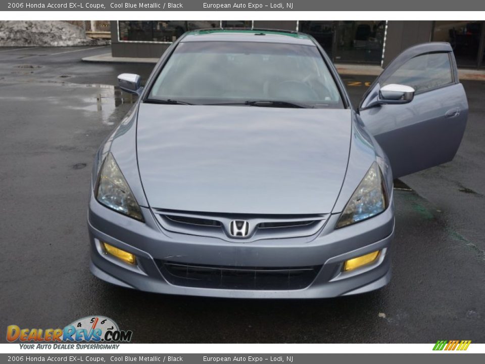 2006 Honda Accord EX-L Coupe Cool Blue Metallic / Black Photo #20