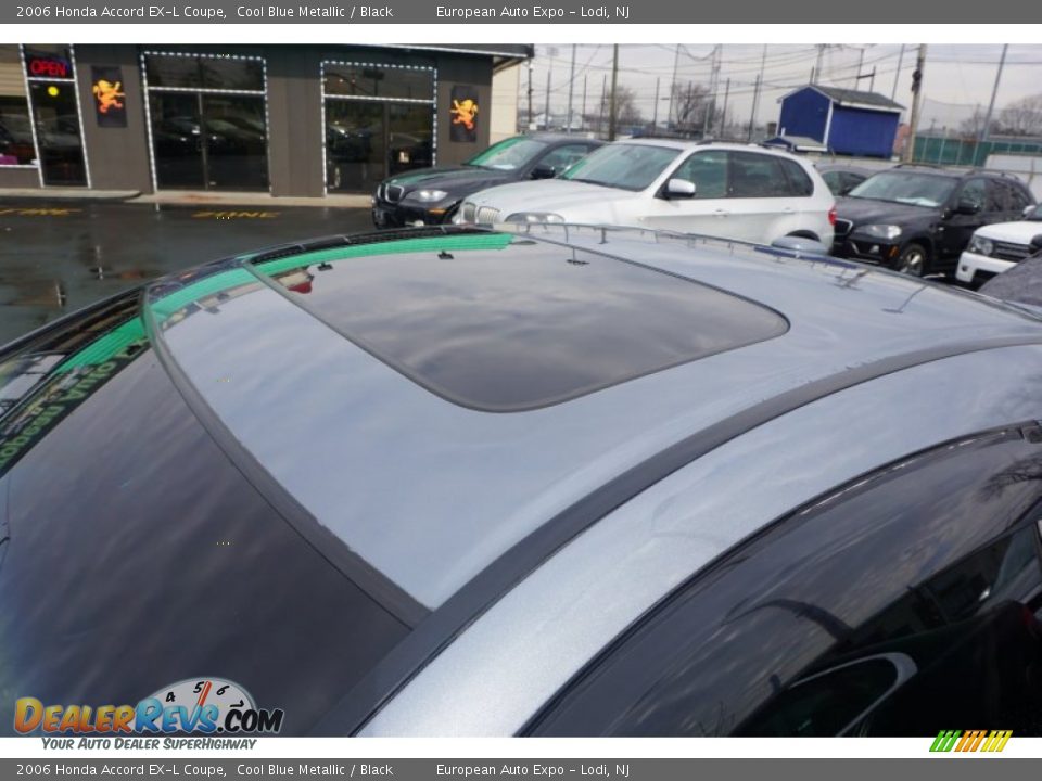 2006 Honda Accord EX-L Coupe Cool Blue Metallic / Black Photo #26