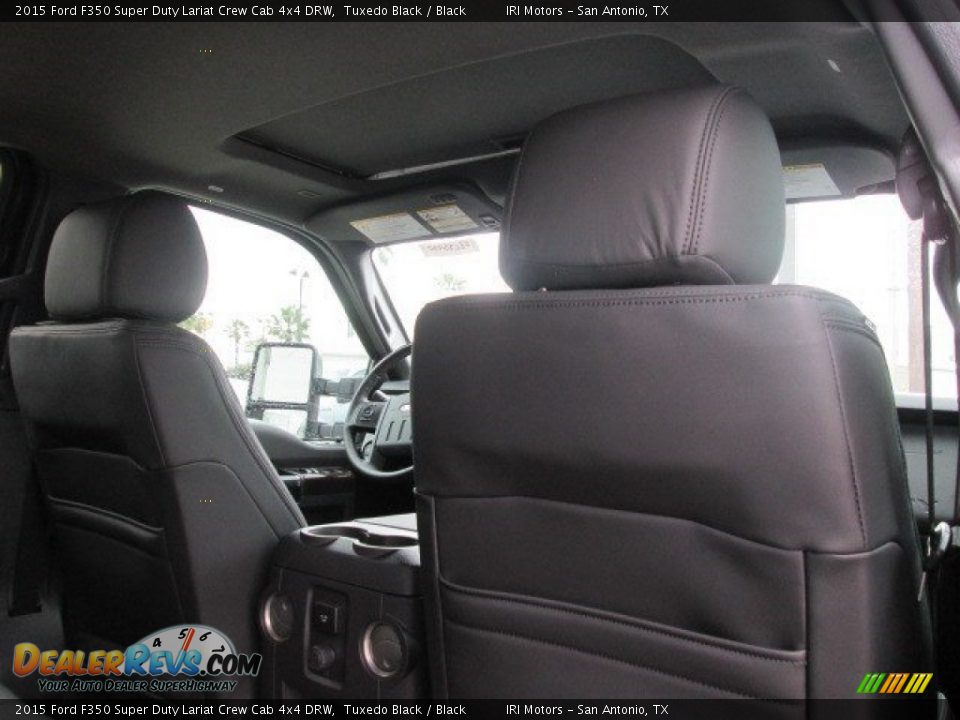 2015 Ford F350 Super Duty Lariat Crew Cab 4x4 DRW Tuxedo Black / Black Photo #25