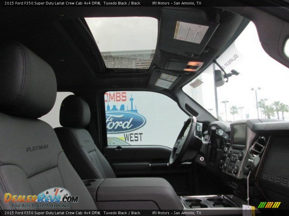 2015 Ford F350 Super Duty Lariat Crew Cab 4x4 DRW Tuxedo Black / Black Photo #31