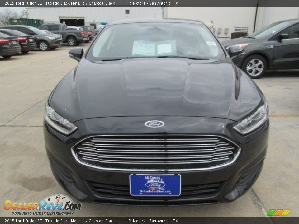 2015 Ford Fusion SE Tuxedo Black Metallic / Charcoal Black Photo #9