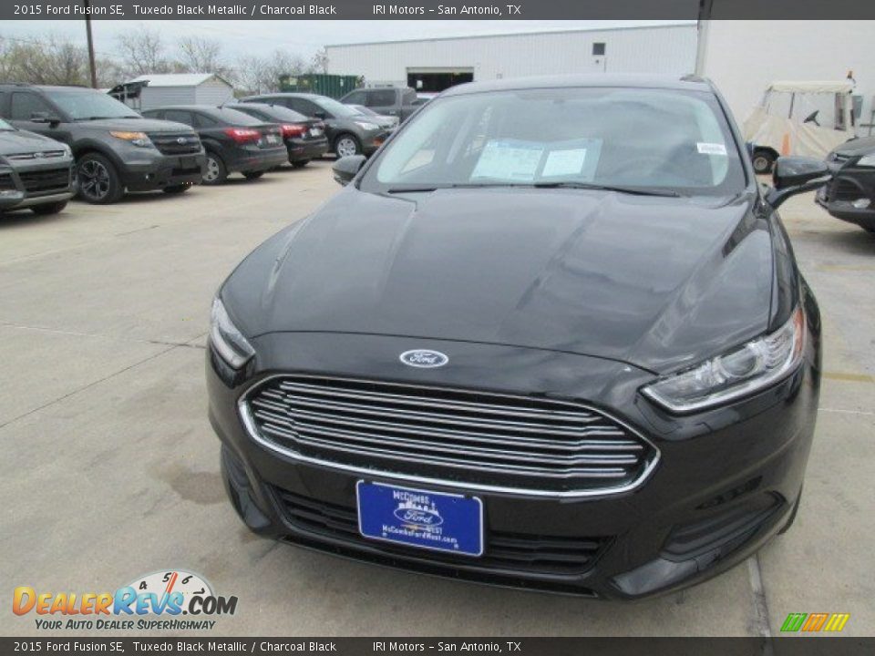 2015 Ford Fusion SE Tuxedo Black Metallic / Charcoal Black Photo #10