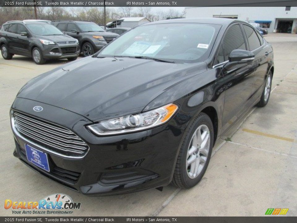 2015 Ford Fusion SE Tuxedo Black Metallic / Charcoal Black Photo #11