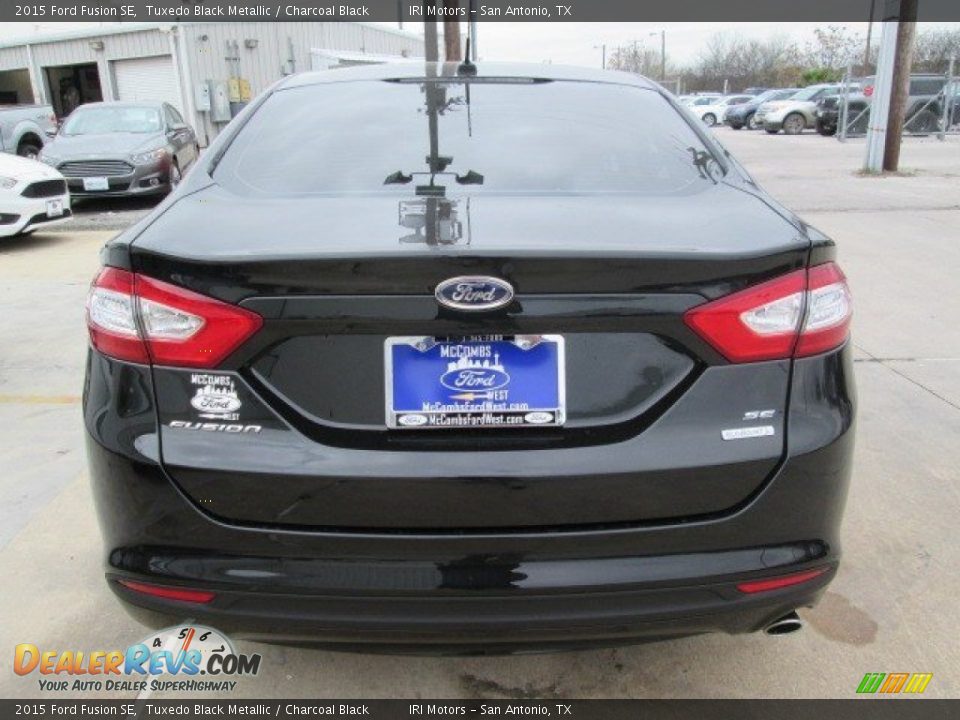 2015 Ford Fusion SE Tuxedo Black Metallic / Charcoal Black Photo #14