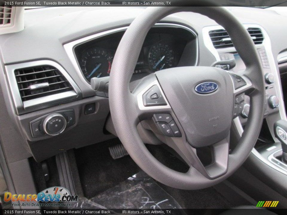 2015 Ford Fusion SE Tuxedo Black Metallic / Charcoal Black Photo #19