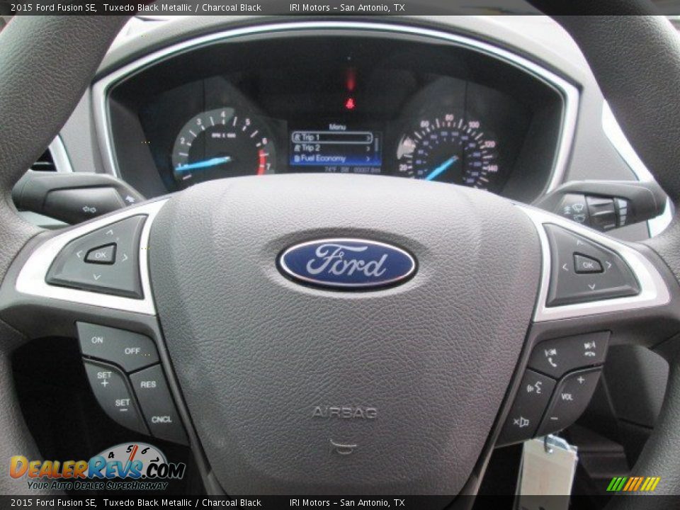 2015 Ford Fusion SE Tuxedo Black Metallic / Charcoal Black Photo #21