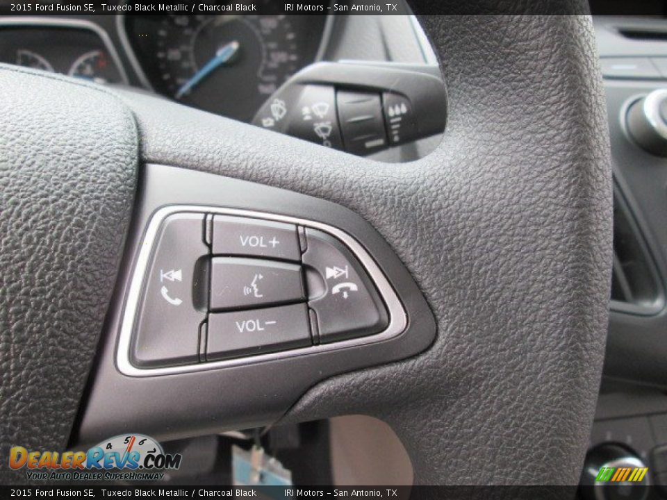 2015 Ford Fusion SE Tuxedo Black Metallic / Charcoal Black Photo #28