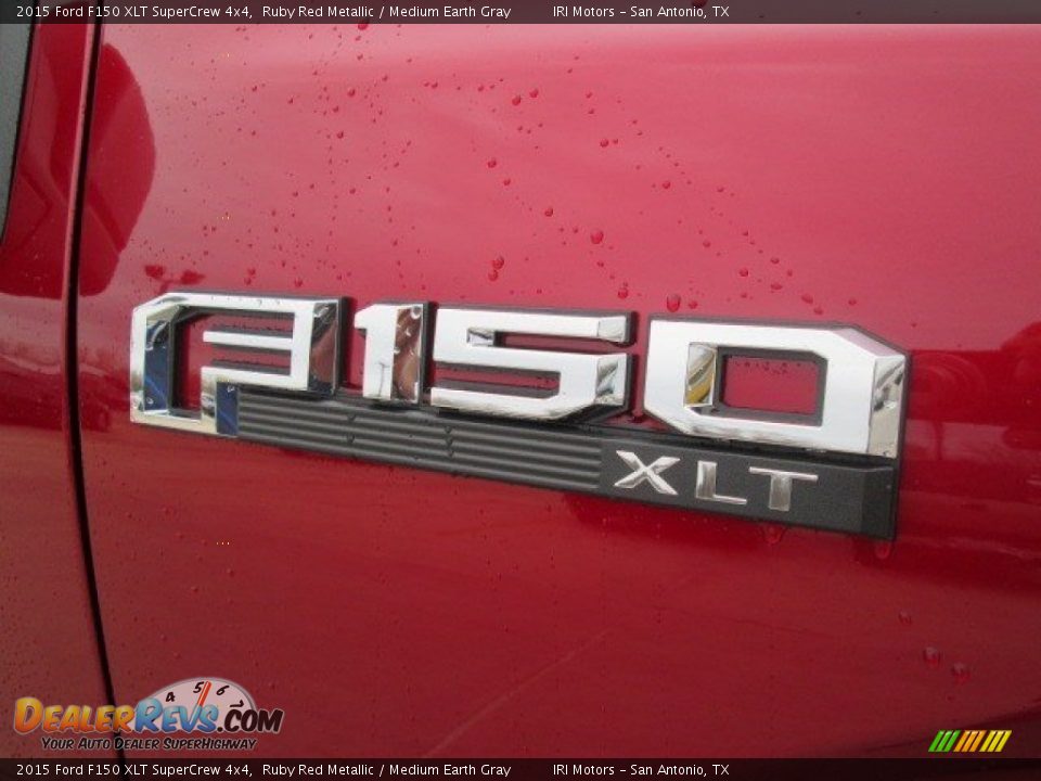 2015 Ford F150 XLT SuperCrew 4x4 Ruby Red Metallic / Medium Earth Gray Photo #4