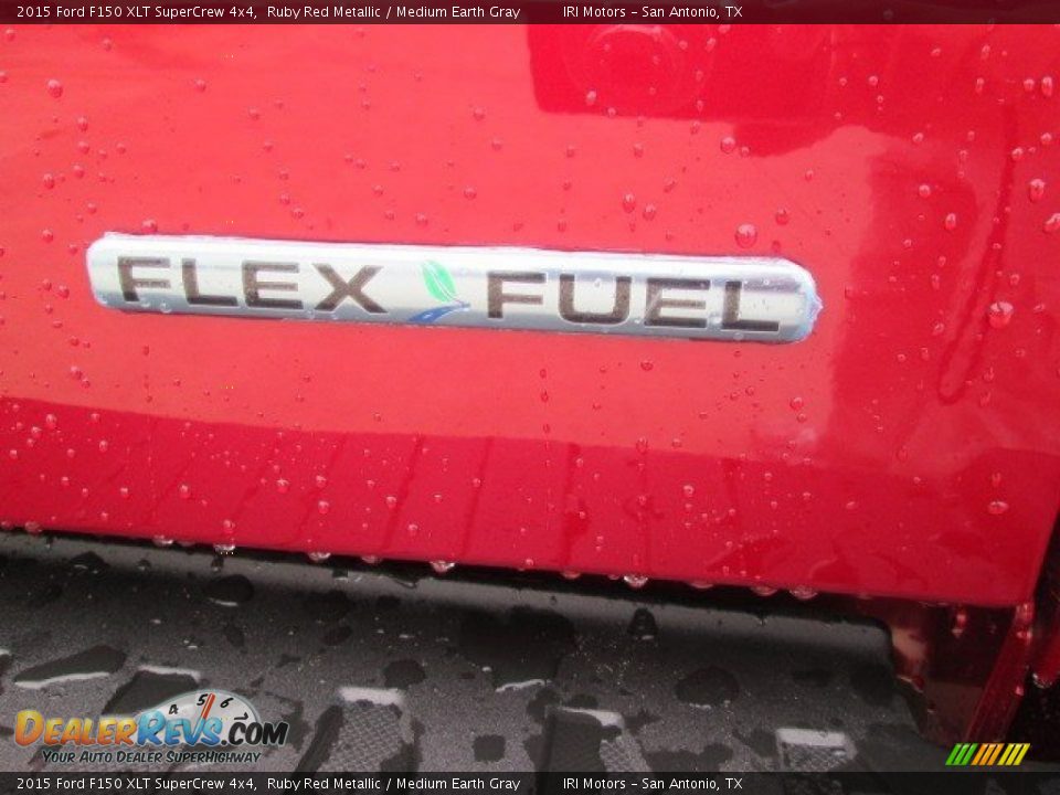 2015 Ford F150 XLT SuperCrew 4x4 Ruby Red Metallic / Medium Earth Gray Photo #19