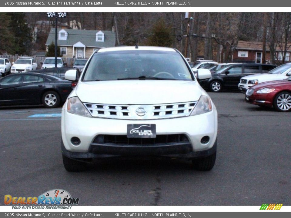 2005 Nissan Murano S Glacier Pearl White / Cafe Latte Photo #2