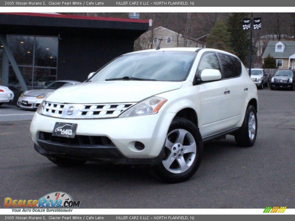 2005 Nissan Murano S Glacier Pearl White / Cafe Latte Photo #3