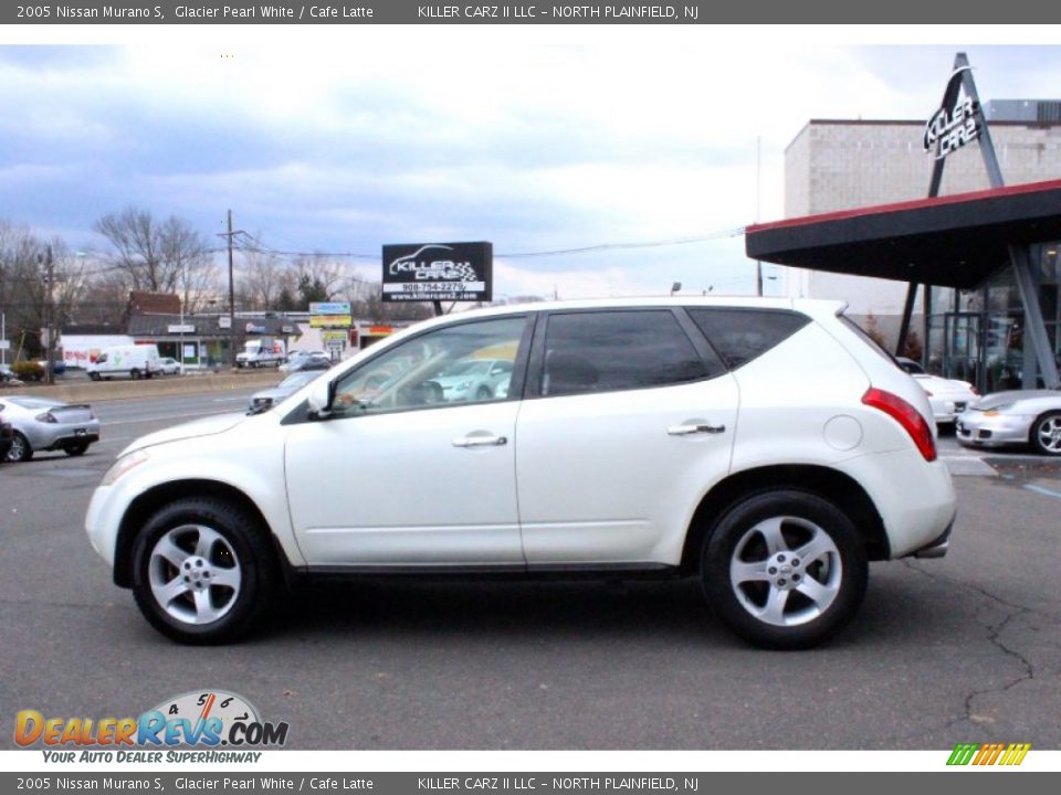 2005 Nissan Murano S Glacier Pearl White / Cafe Latte Photo #4