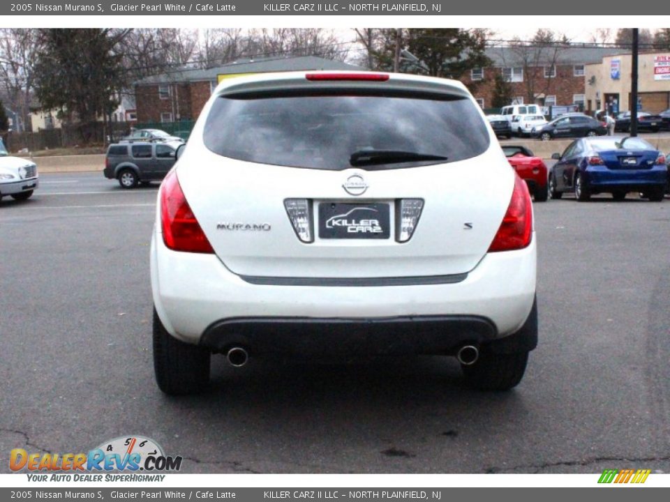 2005 Nissan Murano S Glacier Pearl White / Cafe Latte Photo #6