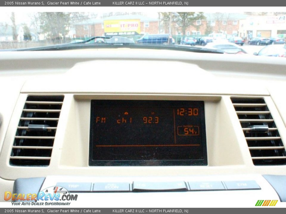 2005 Nissan Murano S Glacier Pearl White / Cafe Latte Photo #15