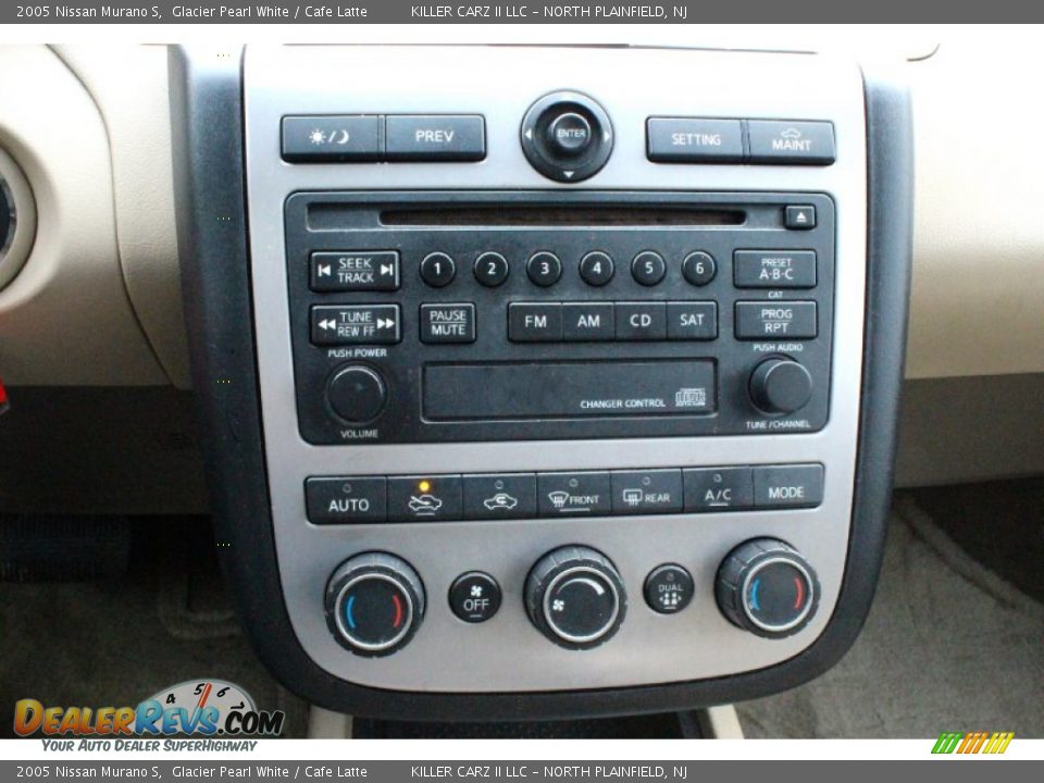 2005 Nissan Murano S Glacier Pearl White / Cafe Latte Photo #16