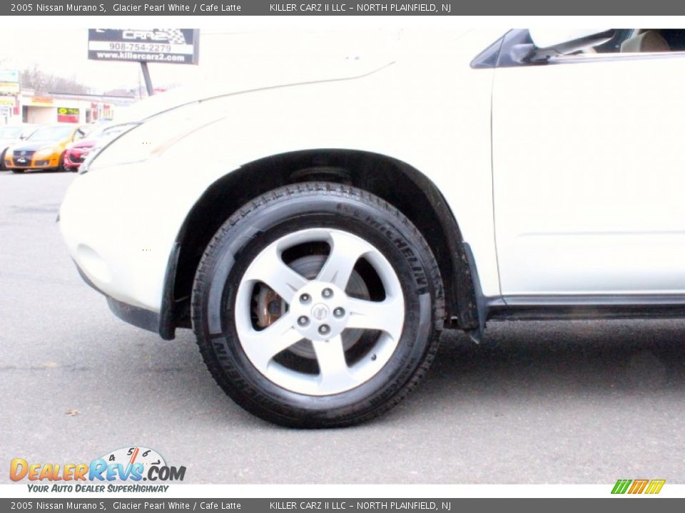 2005 Nissan Murano S Glacier Pearl White / Cafe Latte Photo #24