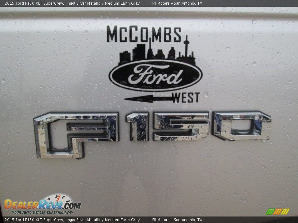 2015 Ford F150 XLT SuperCrew Ingot Silver Metallic / Medium Earth Gray Photo #17