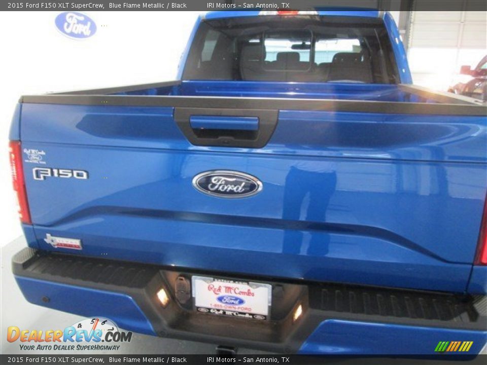 2015 Ford F150 XLT SuperCrew Blue Flame Metallic / Black Photo #6