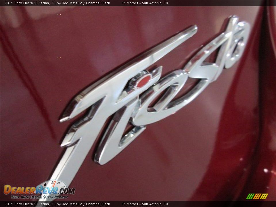 2015 Ford Fiesta SE Sedan Ruby Red Metallic / Charcoal Black Photo #6