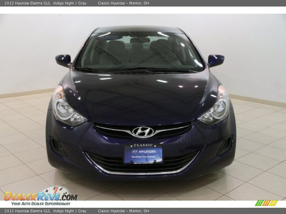 2013 Hyundai Elantra GLS Indigo Night / Gray Photo #2