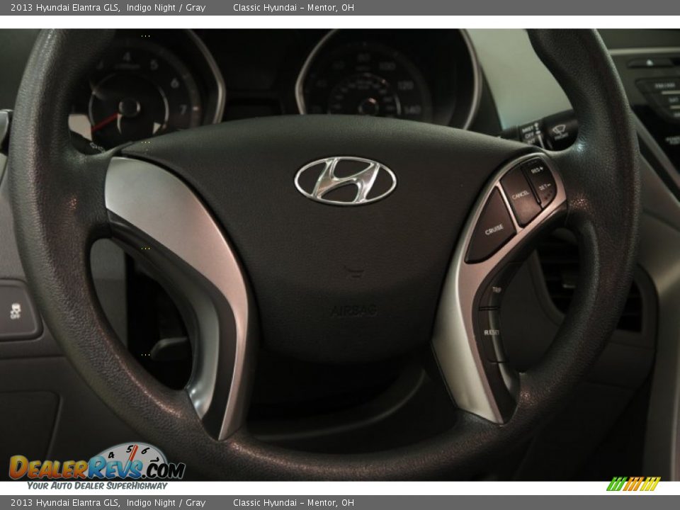 2013 Hyundai Elantra GLS Indigo Night / Gray Photo #6