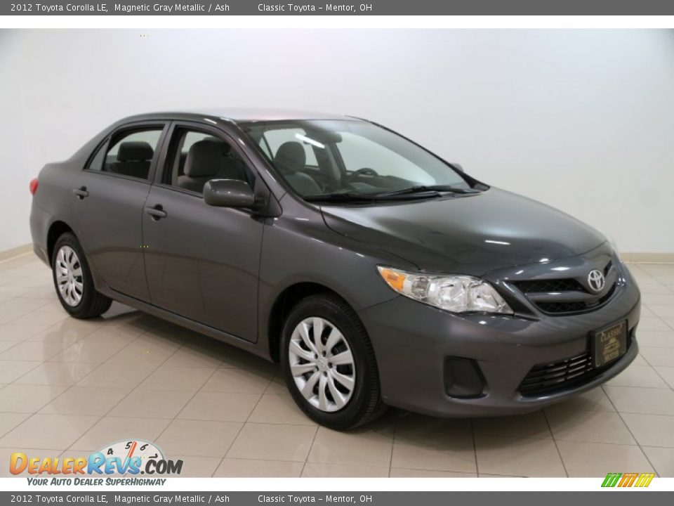 2012 Toyota Corolla LE Magnetic Gray Metallic / Ash Photo #1