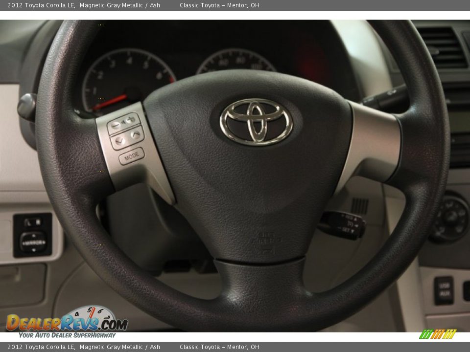 2012 Toyota Corolla LE Magnetic Gray Metallic / Ash Photo #6