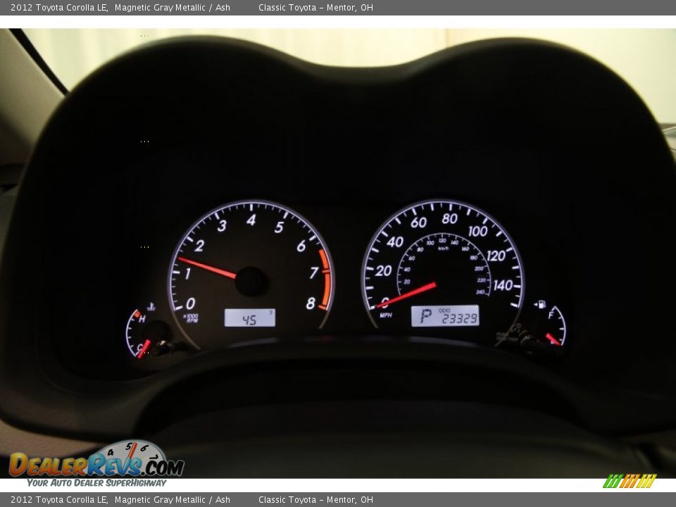 2012 Toyota Corolla LE Magnetic Gray Metallic / Ash Photo #7