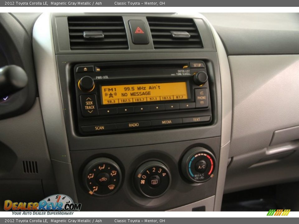 2012 Toyota Corolla LE Magnetic Gray Metallic / Ash Photo #8