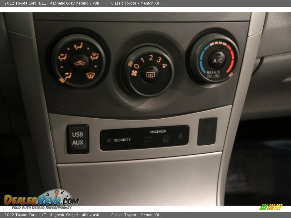 2012 Toyota Corolla LE Magnetic Gray Metallic / Ash Photo #10