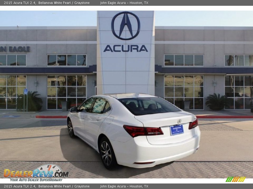 2015 Acura TLX 2.4 Bellanova White Pearl / Graystone Photo #5