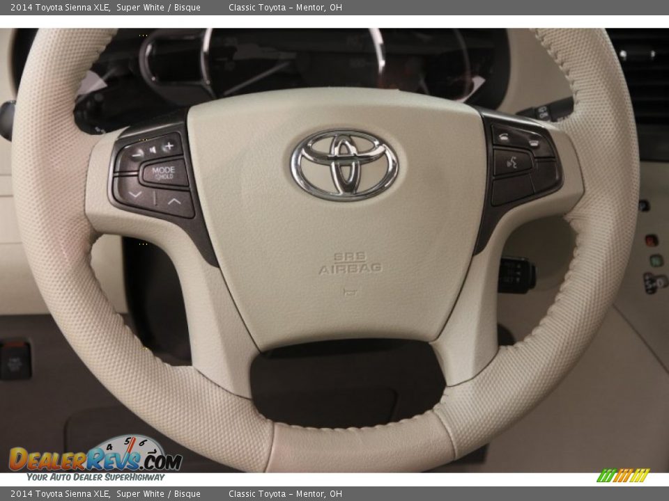 2014 Toyota Sienna XLE Super White / Bisque Photo #7