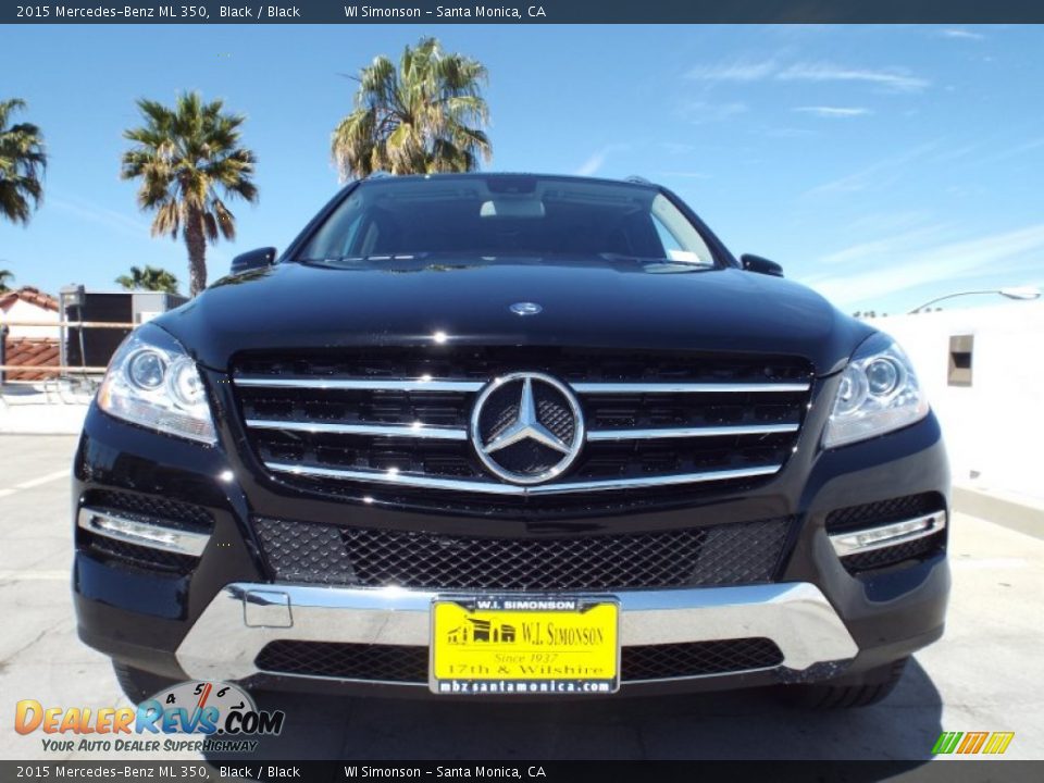 2015 Mercedes-Benz ML 350 Black / Black Photo #2