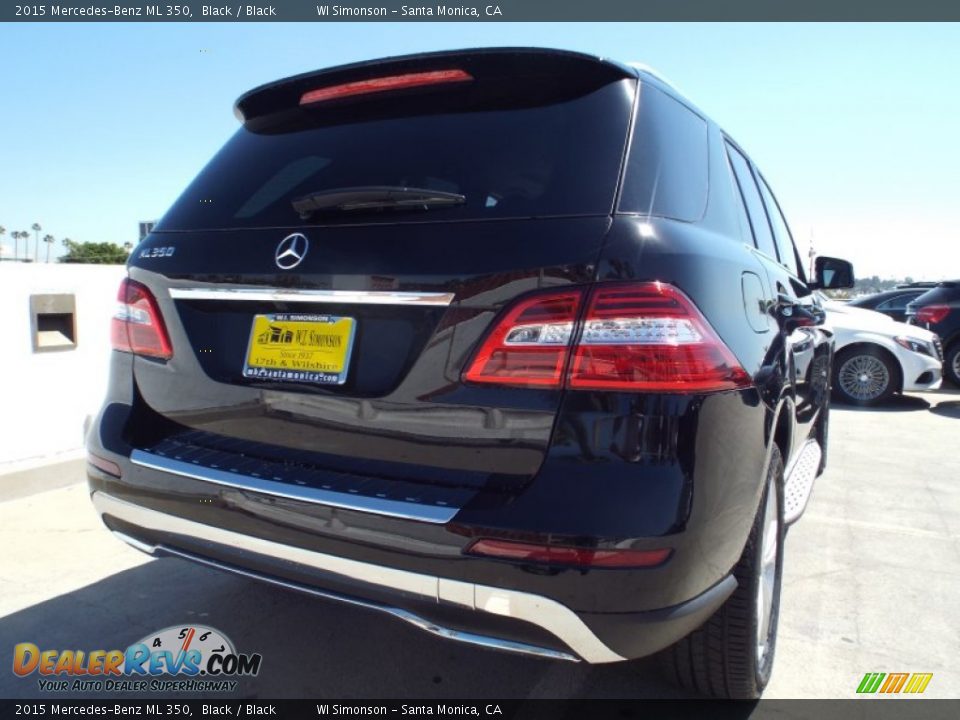 2015 Mercedes-Benz ML 350 Black / Black Photo #4