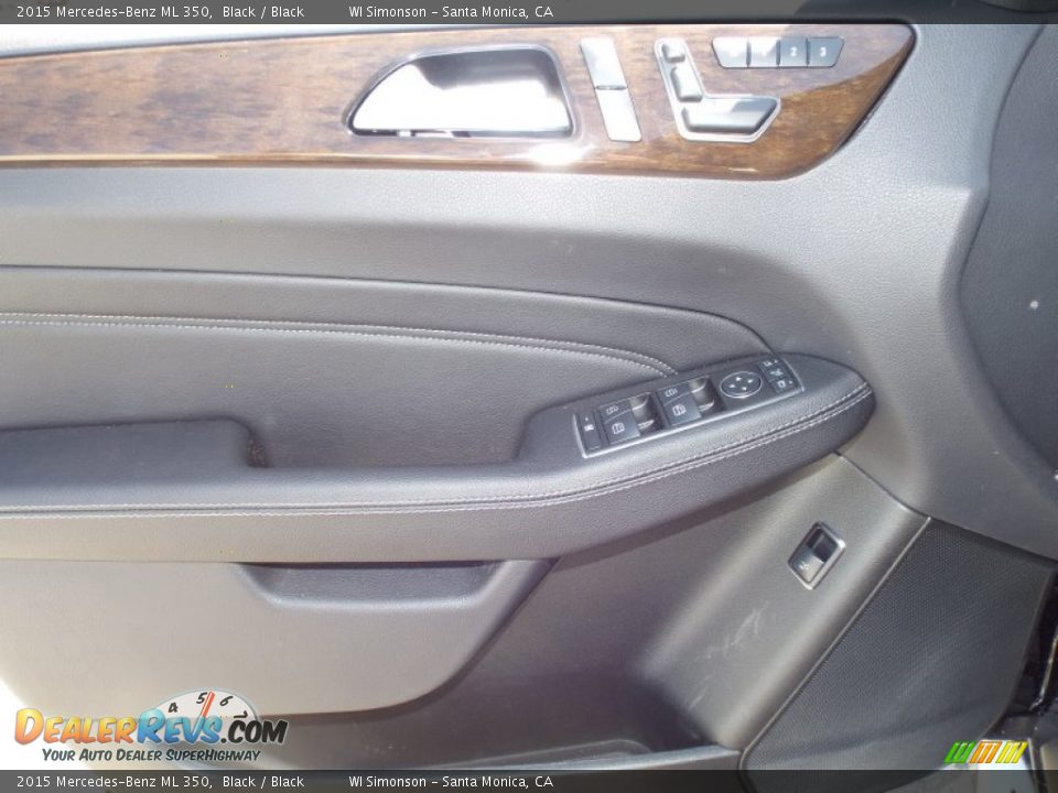 2015 Mercedes-Benz ML 350 Black / Black Photo #6