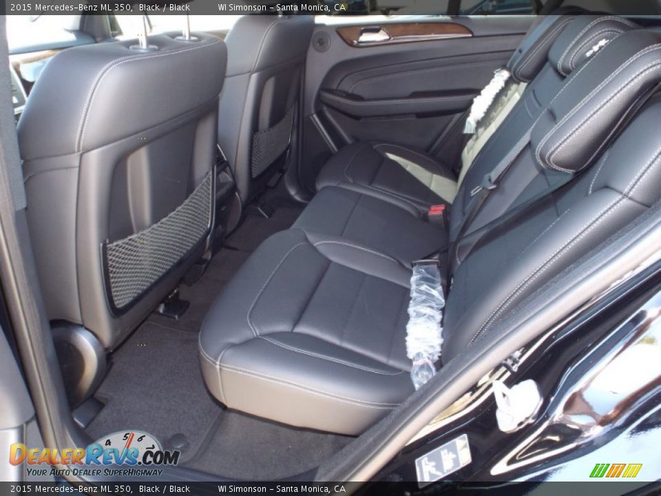 2015 Mercedes-Benz ML 350 Black / Black Photo #8