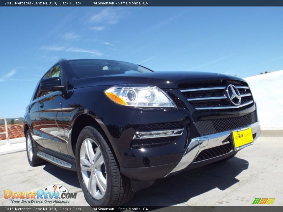 2015 Mercedes-Benz ML 350 Black / Black Photo #11