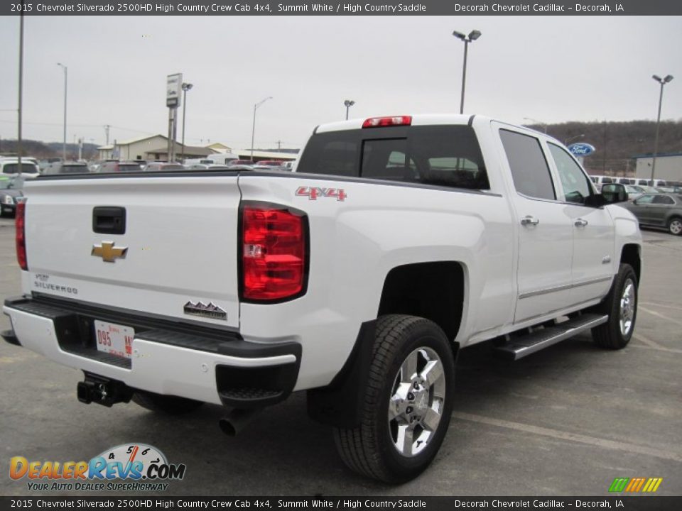 2015 Chevrolet Silverado 2500HD High Country Crew Cab 4x4 Summit White / High Country Saddle Photo #4