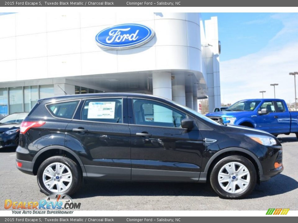 2015 Ford Escape S Tuxedo Black Metallic / Charcoal Black Photo #2