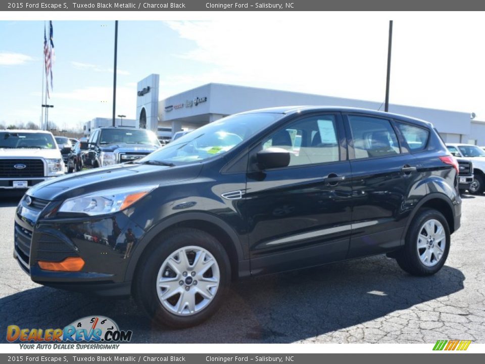 2015 Ford Escape S Tuxedo Black Metallic / Charcoal Black Photo #3