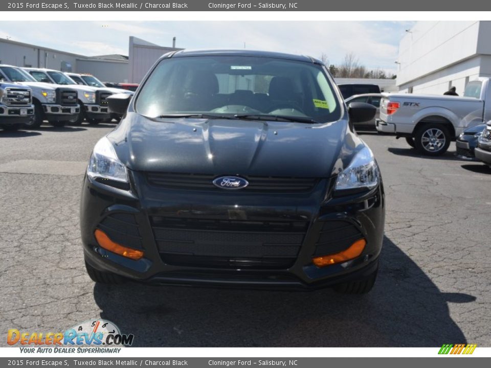 2015 Ford Escape S Tuxedo Black Metallic / Charcoal Black Photo #4