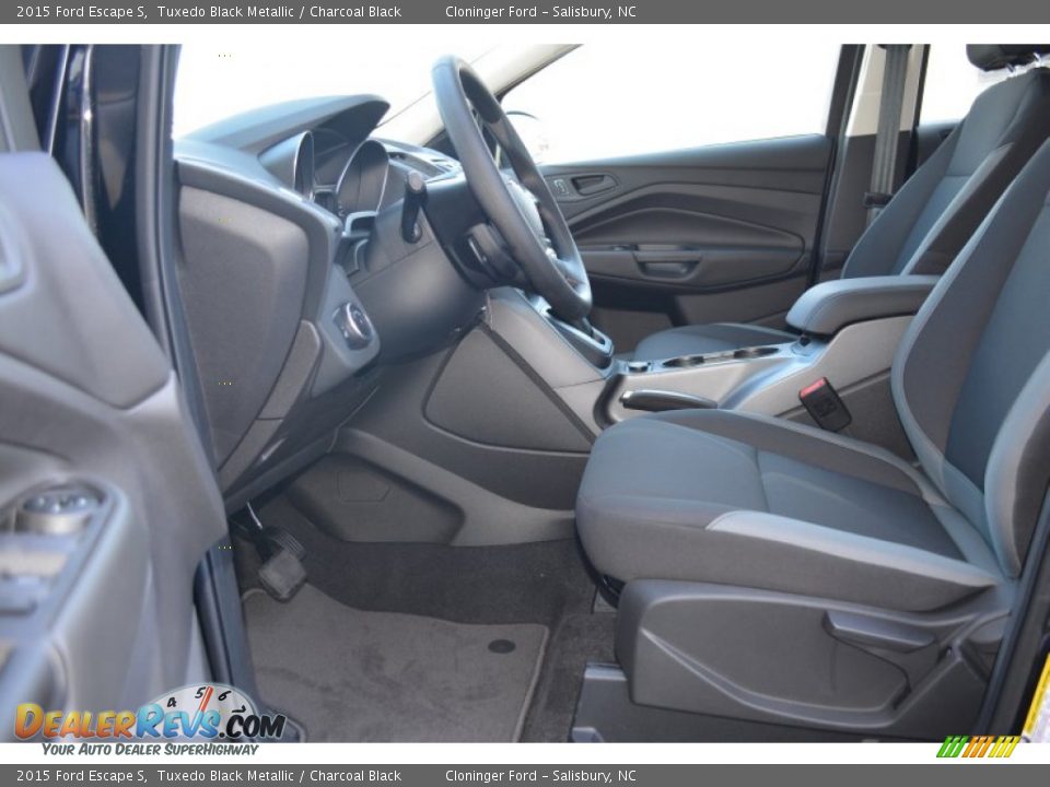 2015 Ford Escape S Tuxedo Black Metallic / Charcoal Black Photo #7