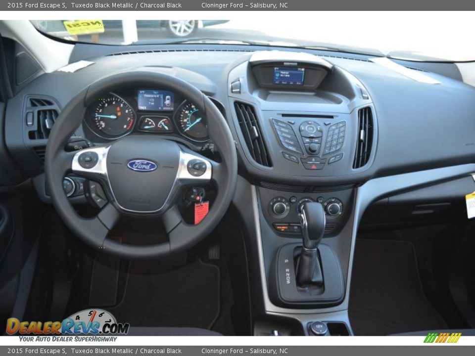 2015 Ford Escape S Tuxedo Black Metallic / Charcoal Black Photo #9