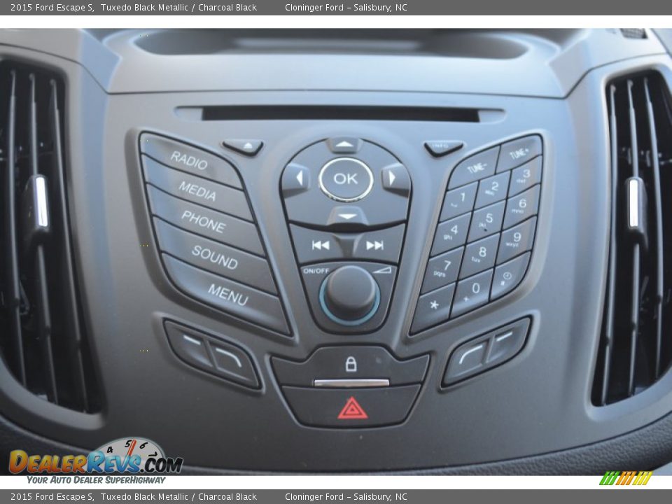 2015 Ford Escape S Tuxedo Black Metallic / Charcoal Black Photo #12