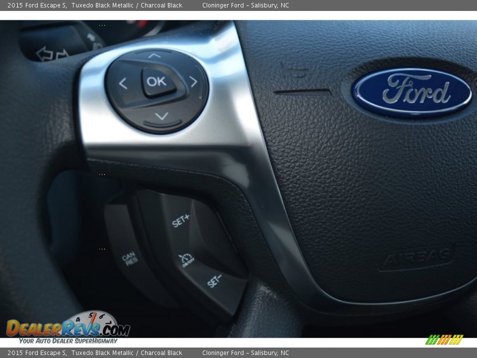 2015 Ford Escape S Tuxedo Black Metallic / Charcoal Black Photo #18