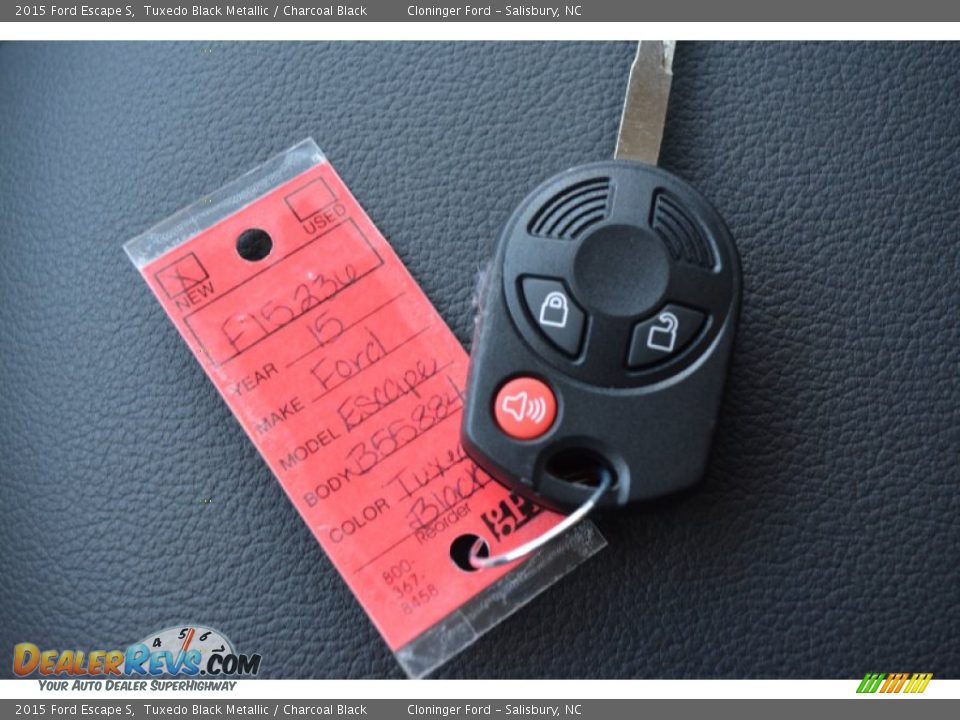 2015 Ford Escape S Tuxedo Black Metallic / Charcoal Black Photo #22