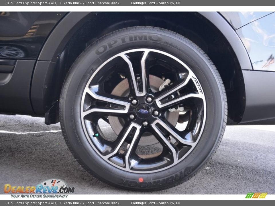 2015 Ford Explorer Sport 4WD Tuxedo Black / Sport Charcoal Black Photo #13